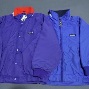 Lot of 2 Vintage Patagonia Jackets  Purple and Blue Kids 8 and 10 Unisex